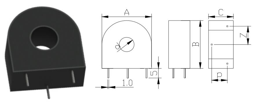 Type A: Dual pins, usually smaller in size and smaller in current range, usually using ultra-fine crystal cores with higher precision;  Type B: Four-pin parallel pins, usually the current is from large to small, usually using ultra-microcrystalline iron core, so the accuracy is higher；  Type C: Front and rear parallel pins, usually the current is from large to small, usually using ultra-microcrystalline iron core, so the accuracy is higher;  Class D: Three-pin, usually use silicon steel wound core, so the accuracy is not as good as the ultra-microcrystalline core, but the load capacity is strong.